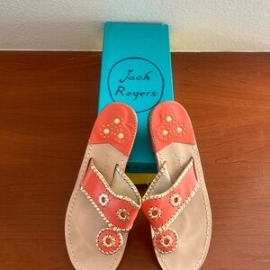 Jack Rogers Nantucket Gold Sandals
